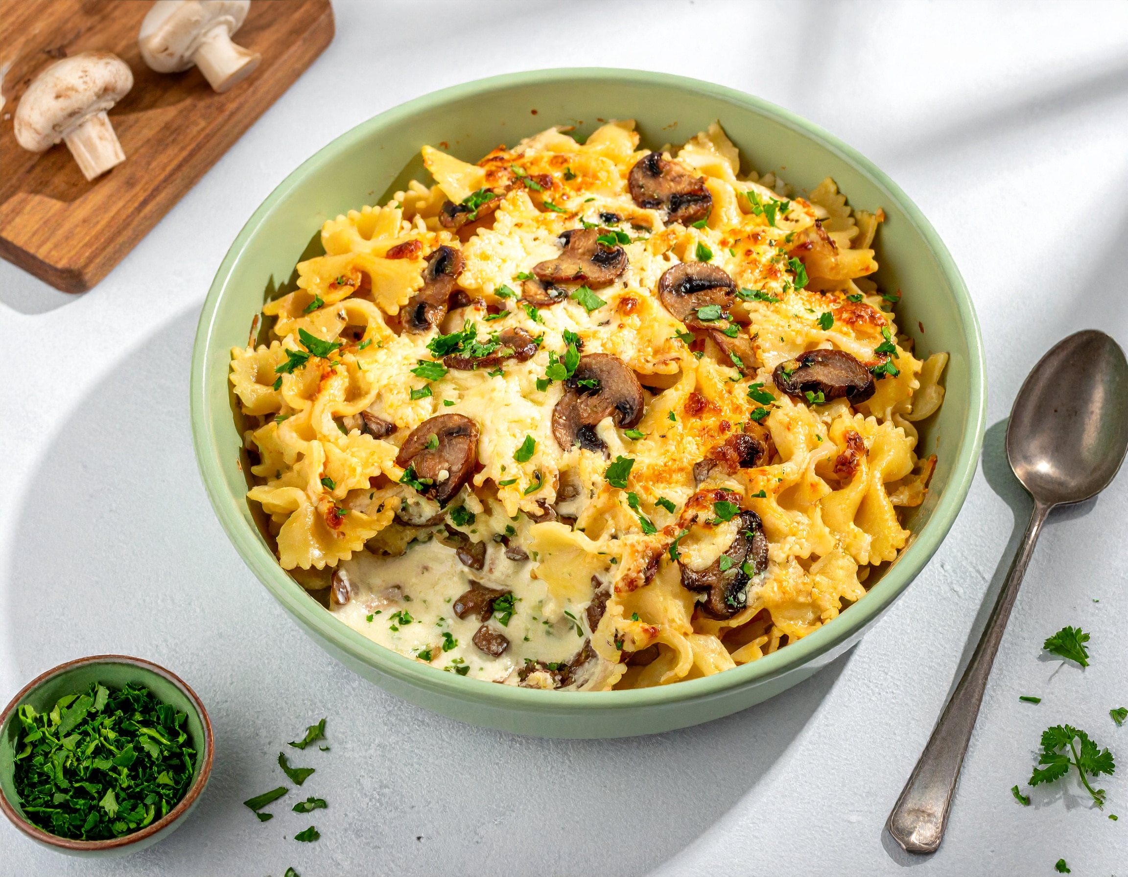 Knorr - Überbackene Farfalle mit zweierlei Käse 40 Min  recipe