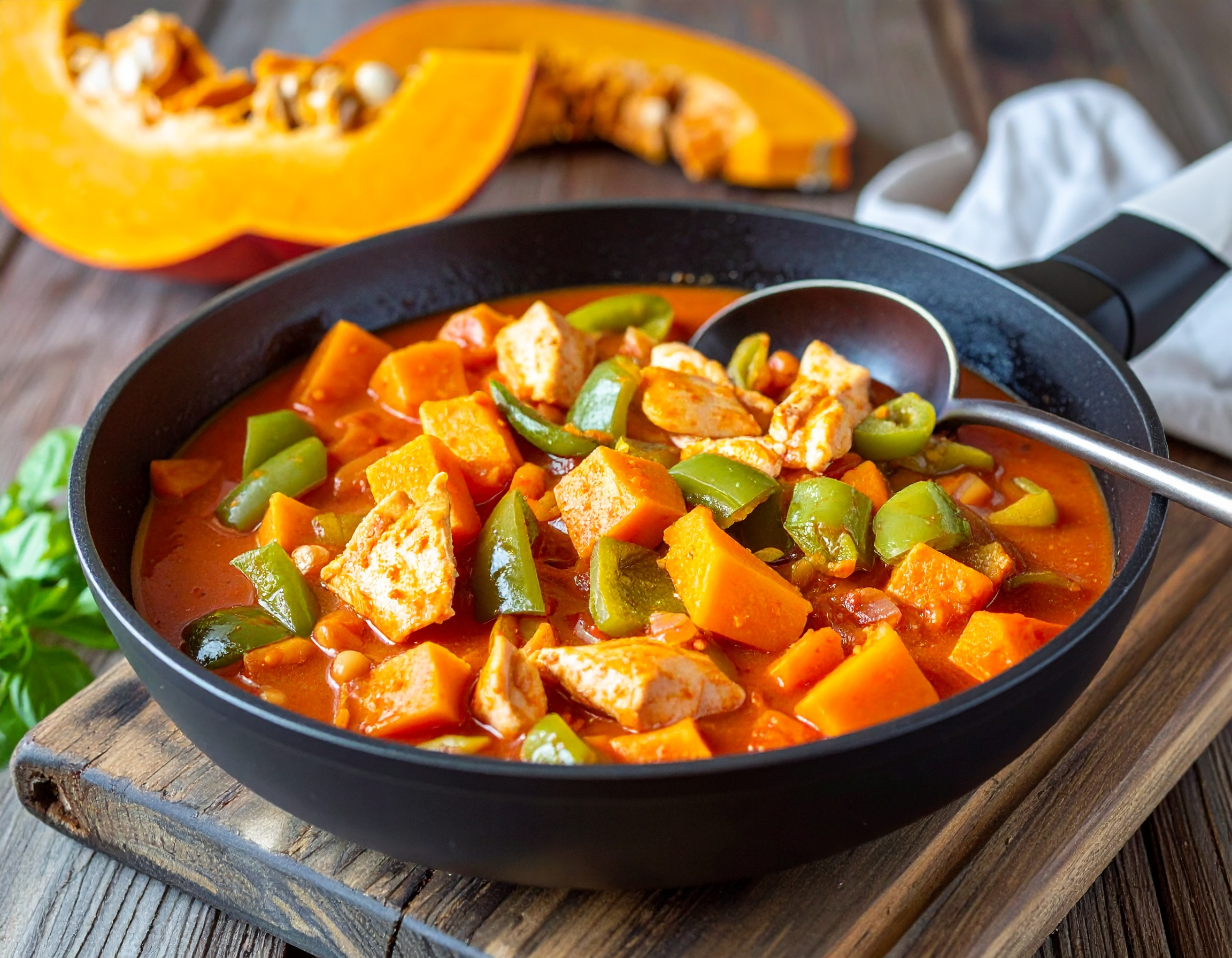 Knorr - Hähnchen-Geschnetzeltes mit Kürbis