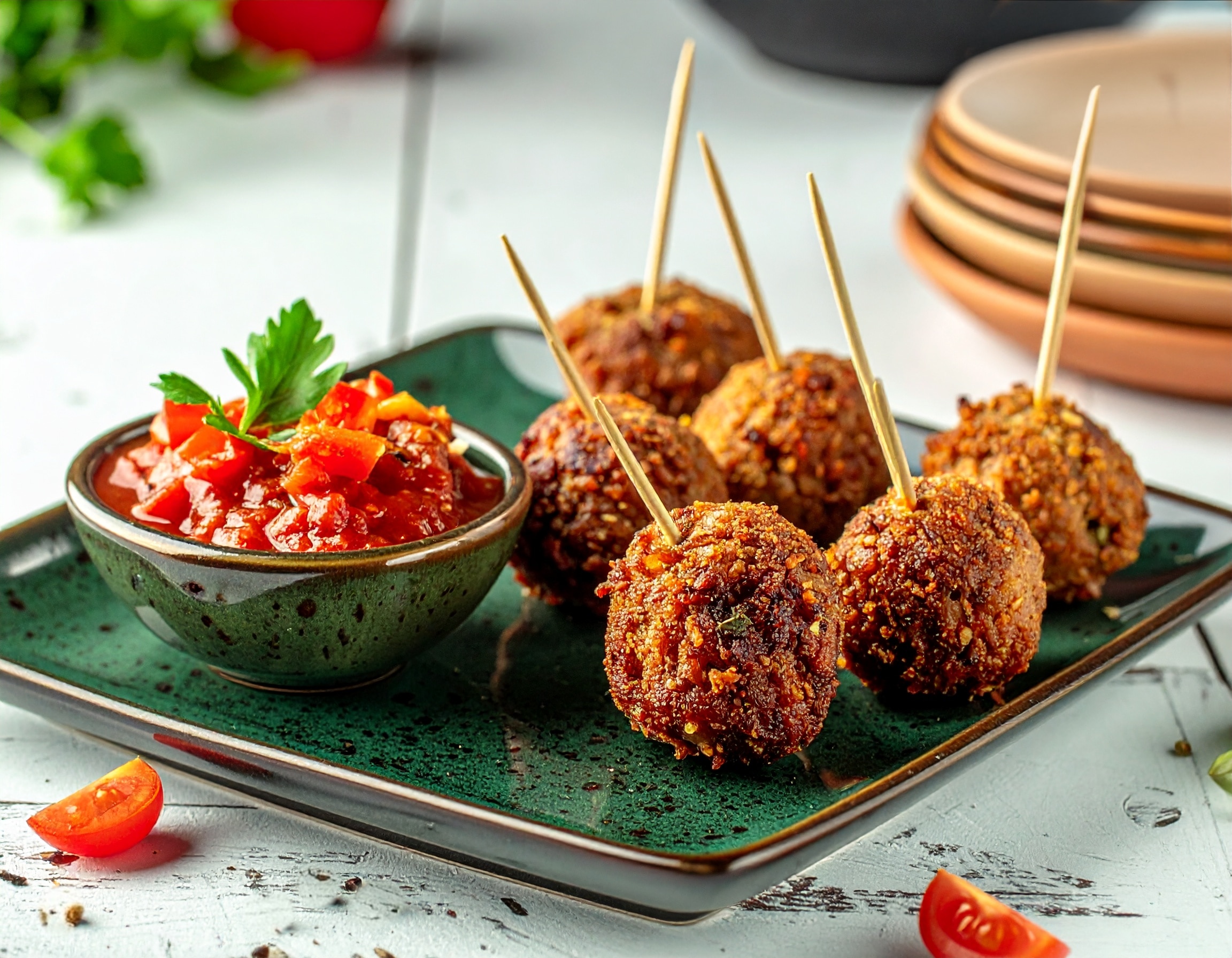 Knorr - Chili-Tomaten-Dip mit Hackbällchen