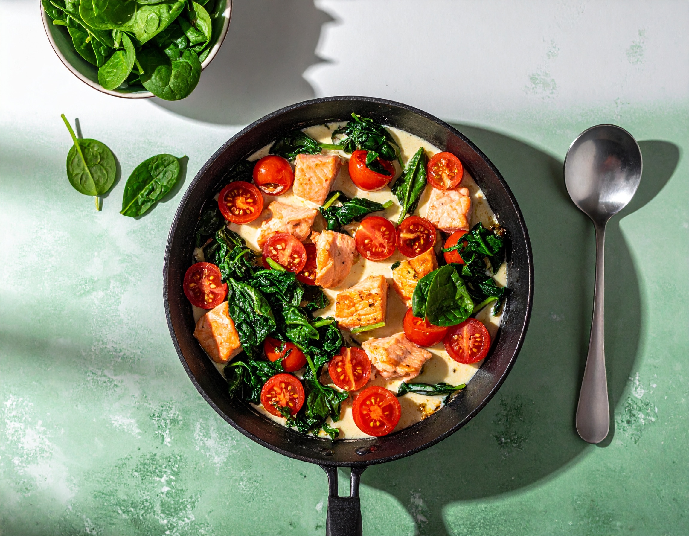 Knorr - Lachs-Spinat-Pfanne 25 Min  recipe