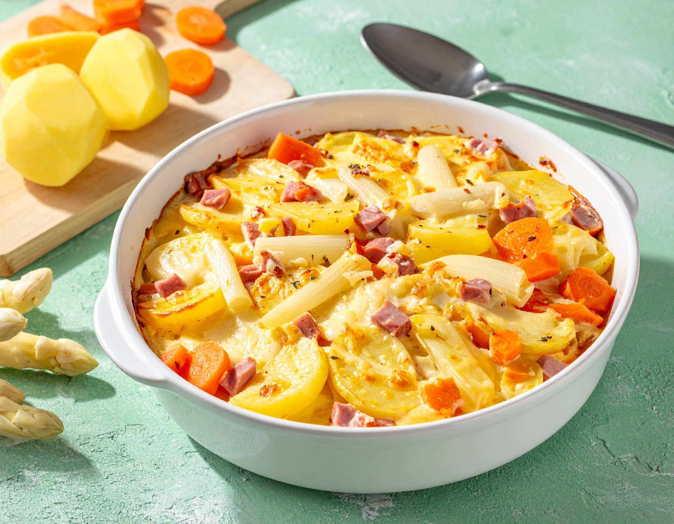 Knorr - Spargelauflauf mit Schinken 55 Min  recipe