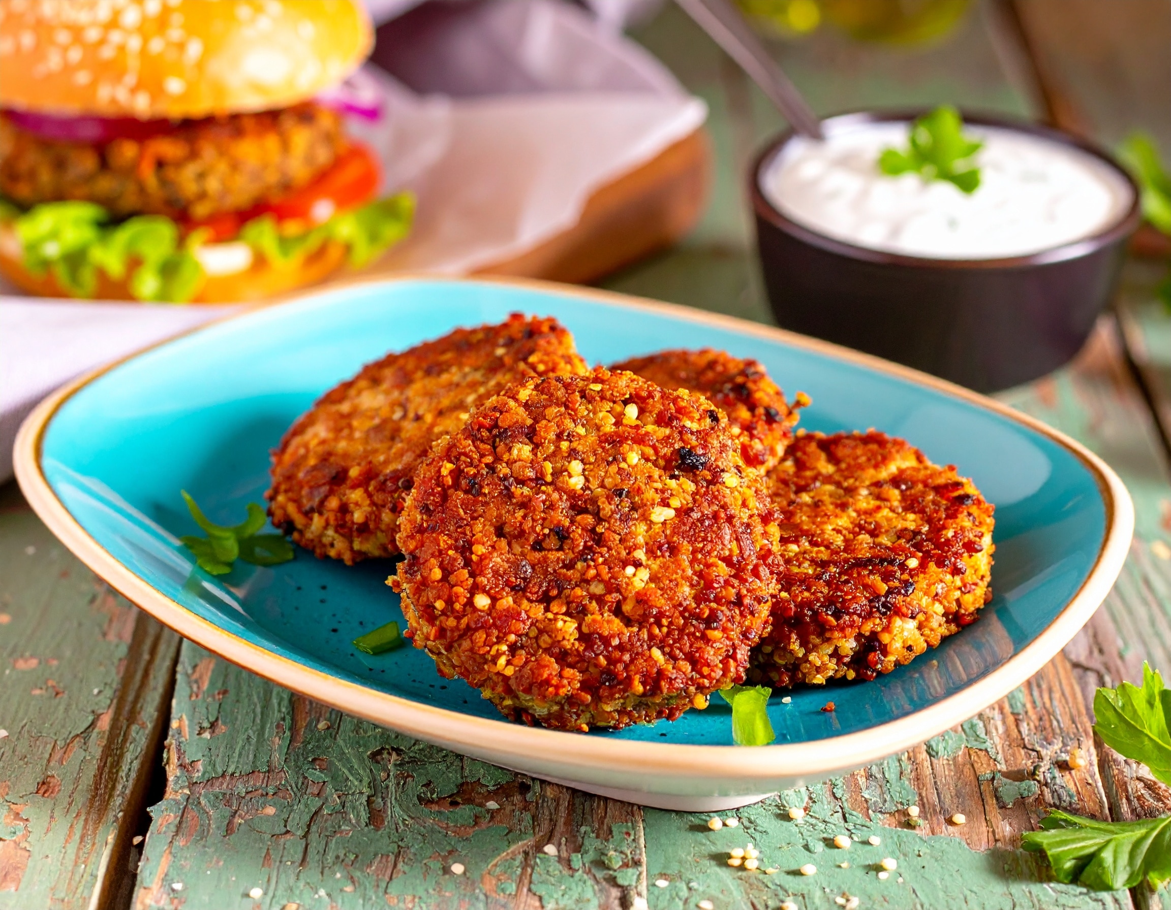 Knorr - Veganer Quinoa Burger 40 Min  recipe