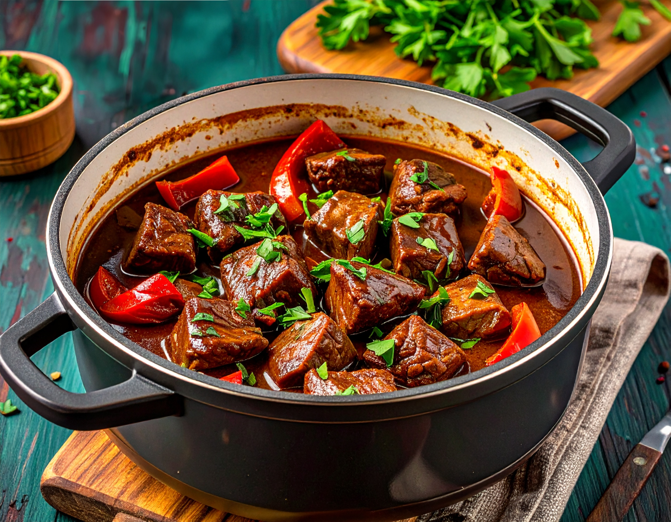 Knorr - Rindergulasch mit Paprika 1 H 40 Min  recipe