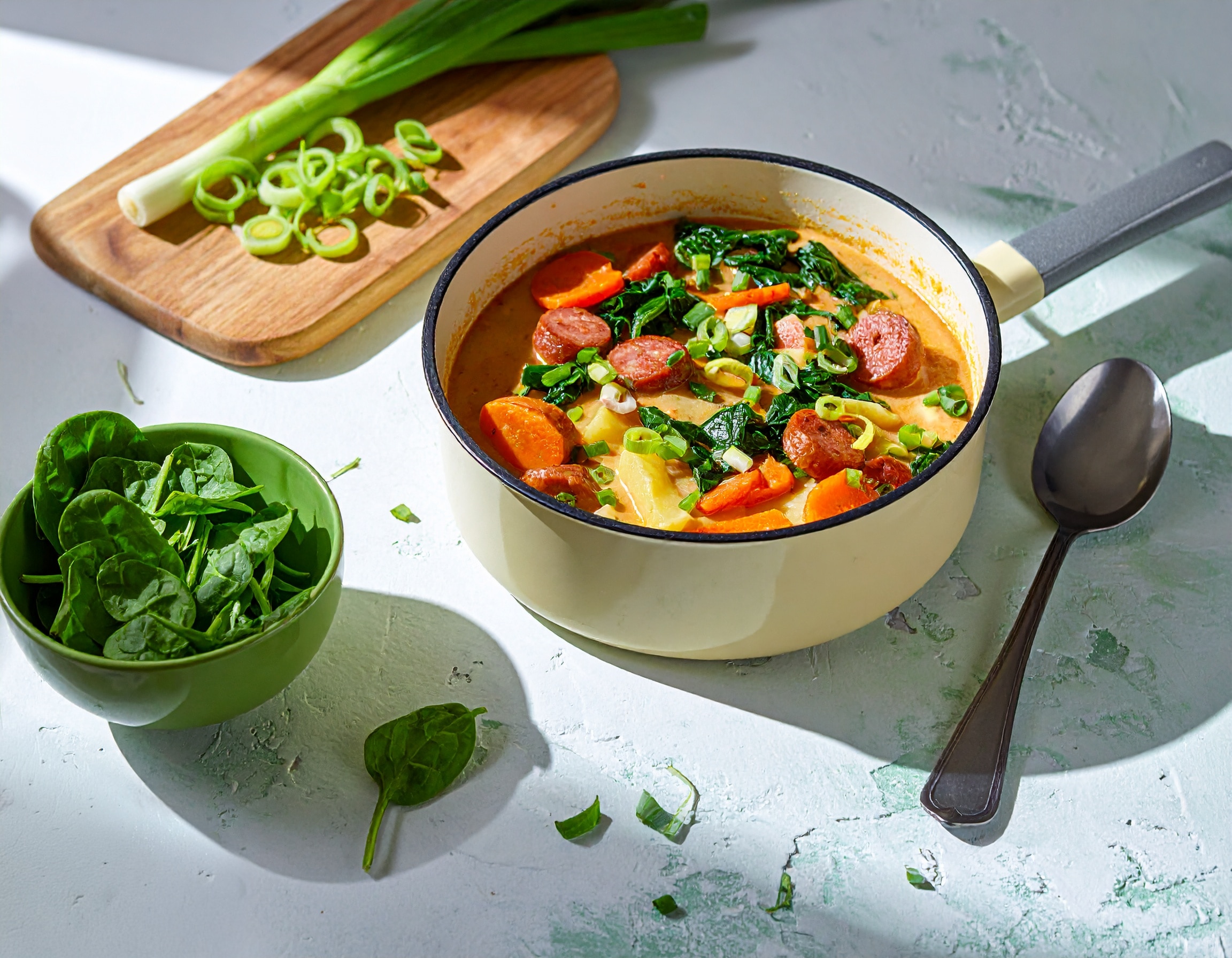 Knorr - Kartoffel Topf mit Spinat