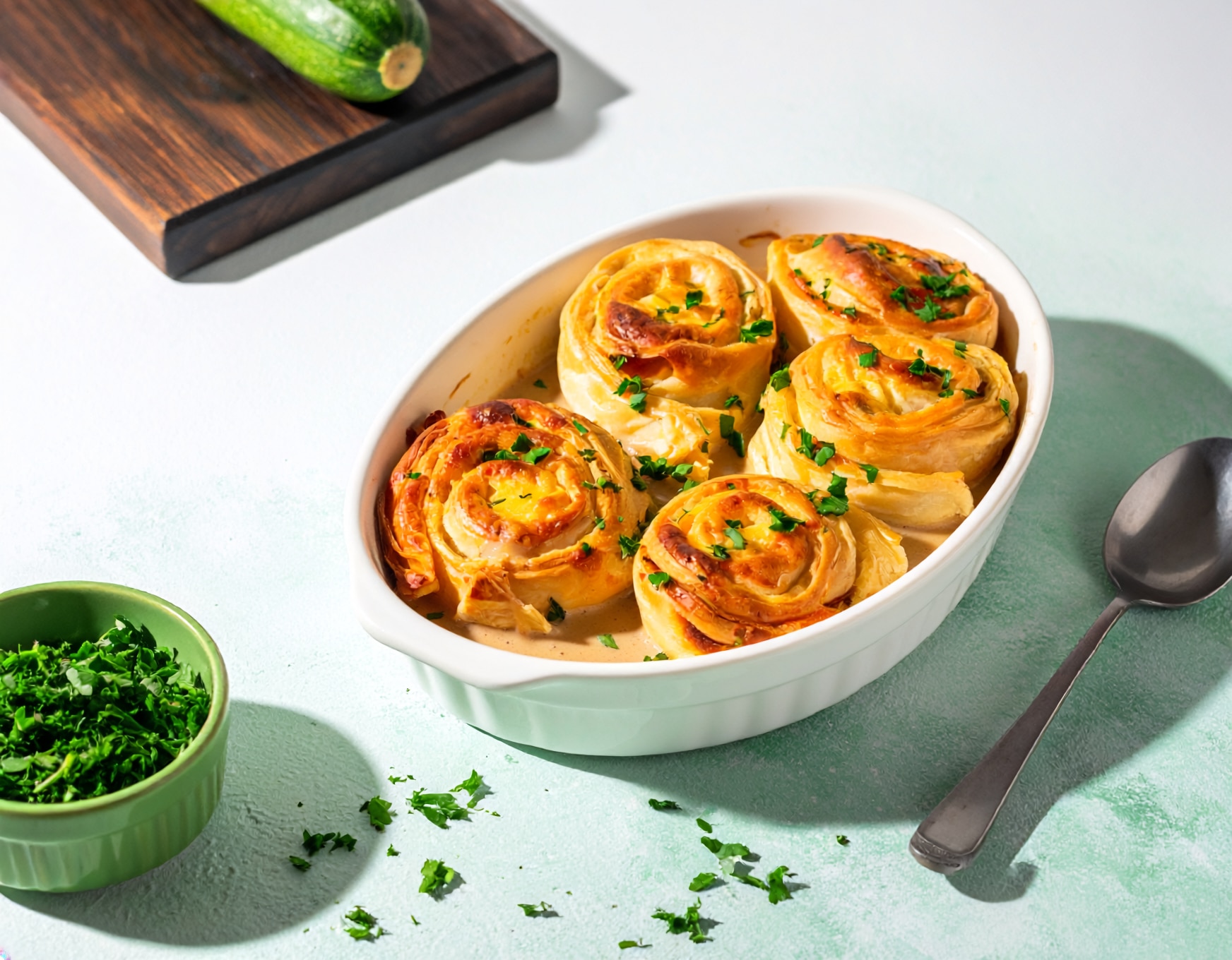 Knorr - Überbackene Zucchini-Hack-Schnecken 1 H 15 Min  recipe