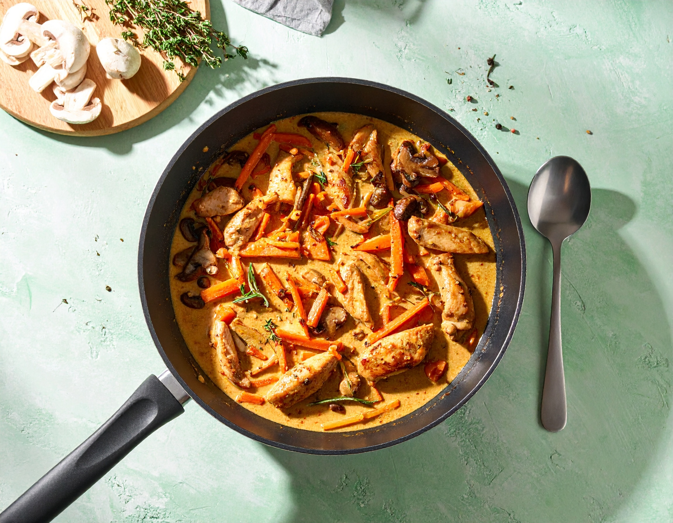 Knorr - Geschnetzeltes mit Champignons 30 Min  recipe