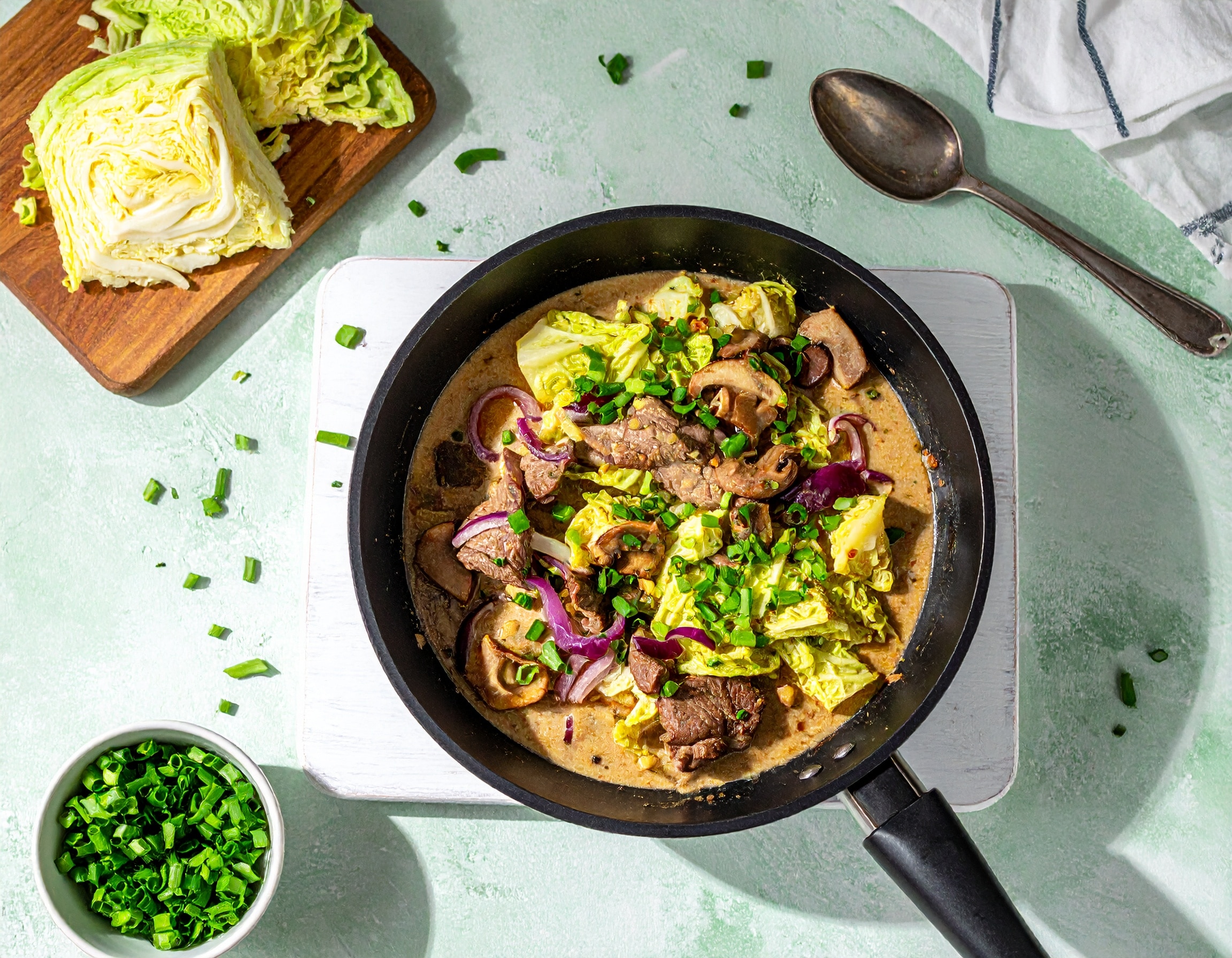 Knorr - Wirsing-Pfanne mit Rindfleischstreifen 30 Min  recipe