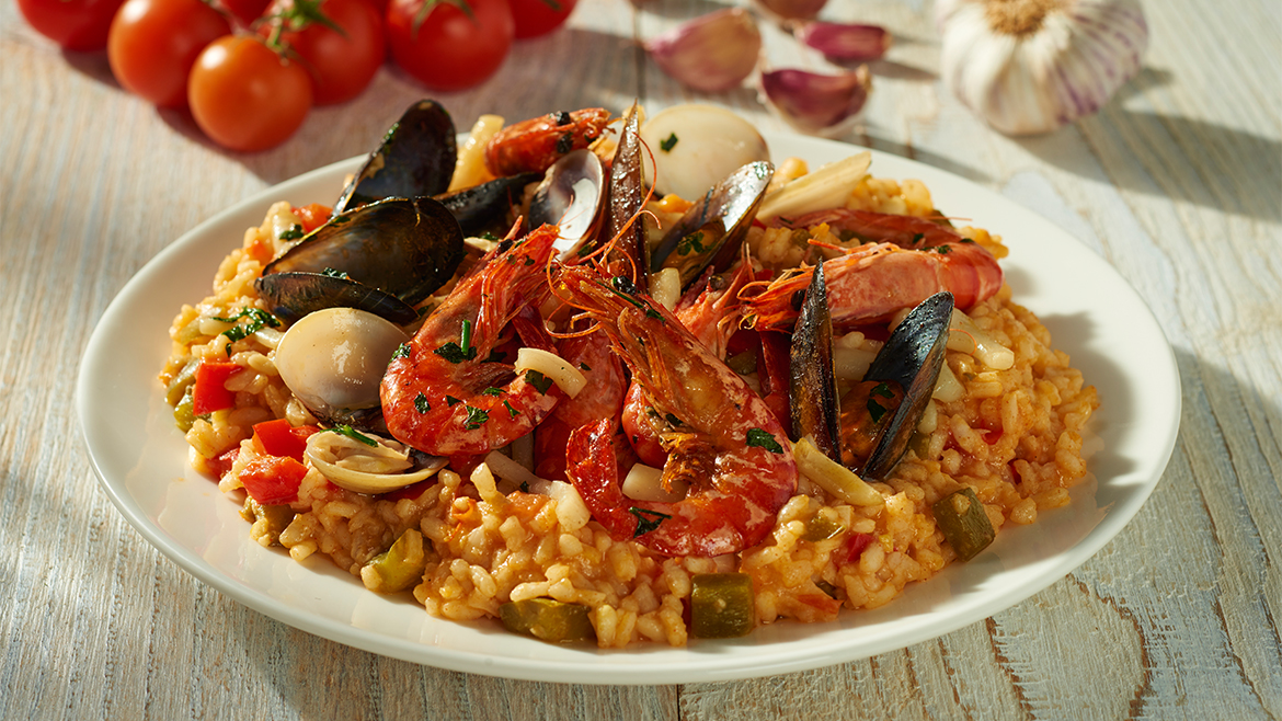 Paella de marisco