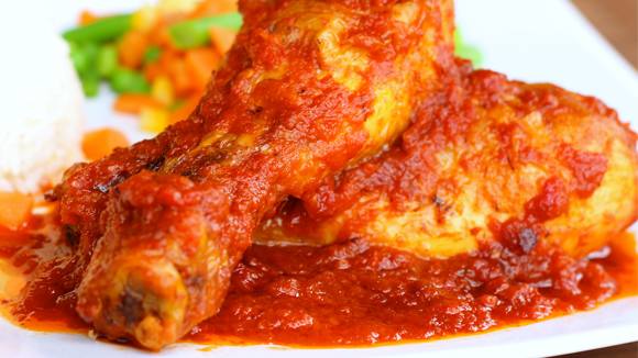 Baked Chicken In Tomato Sauce