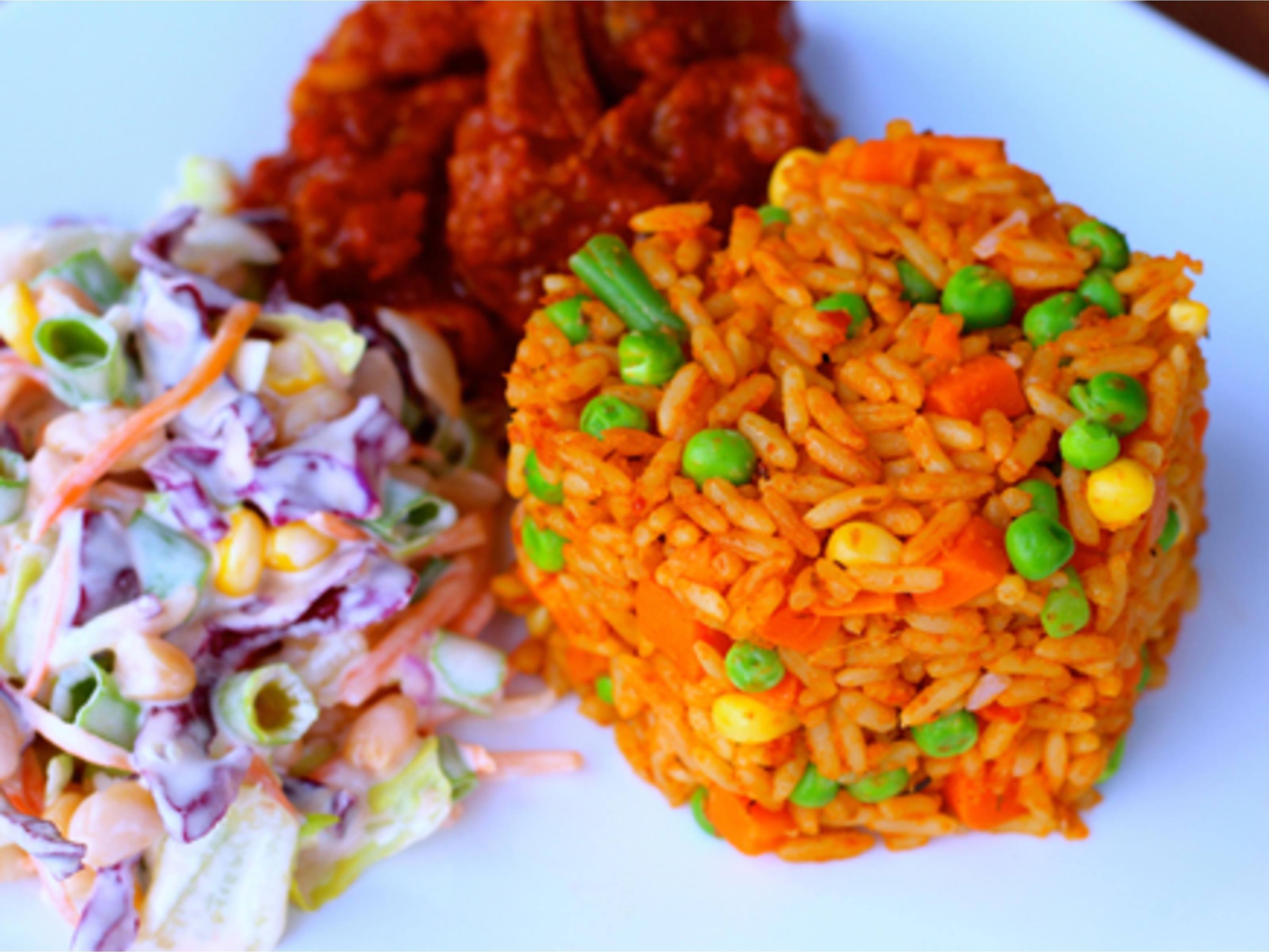 Jollof Rice With Mixed Vegetables