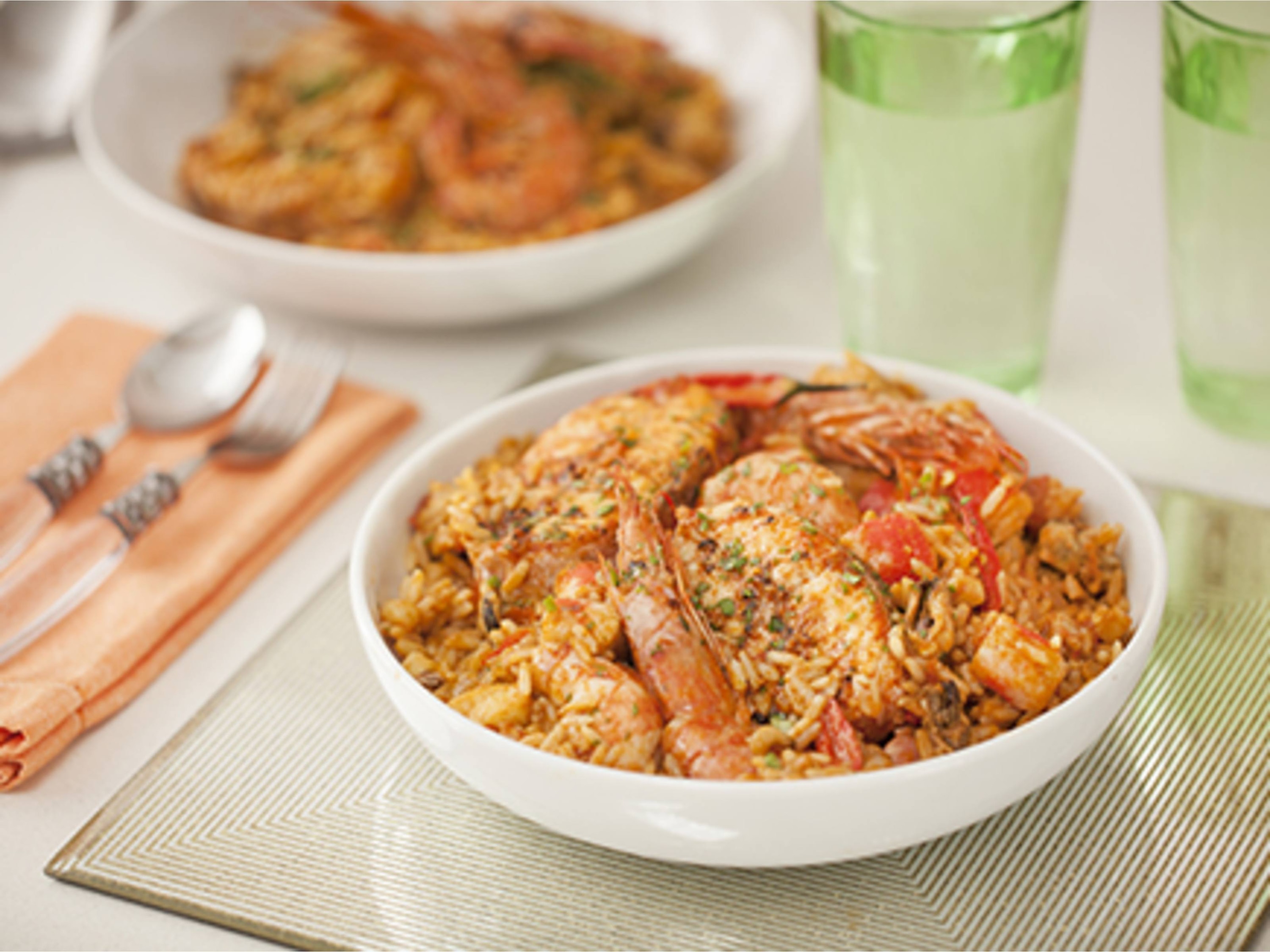 Jollof Rice With Chopped Fish And Seafood