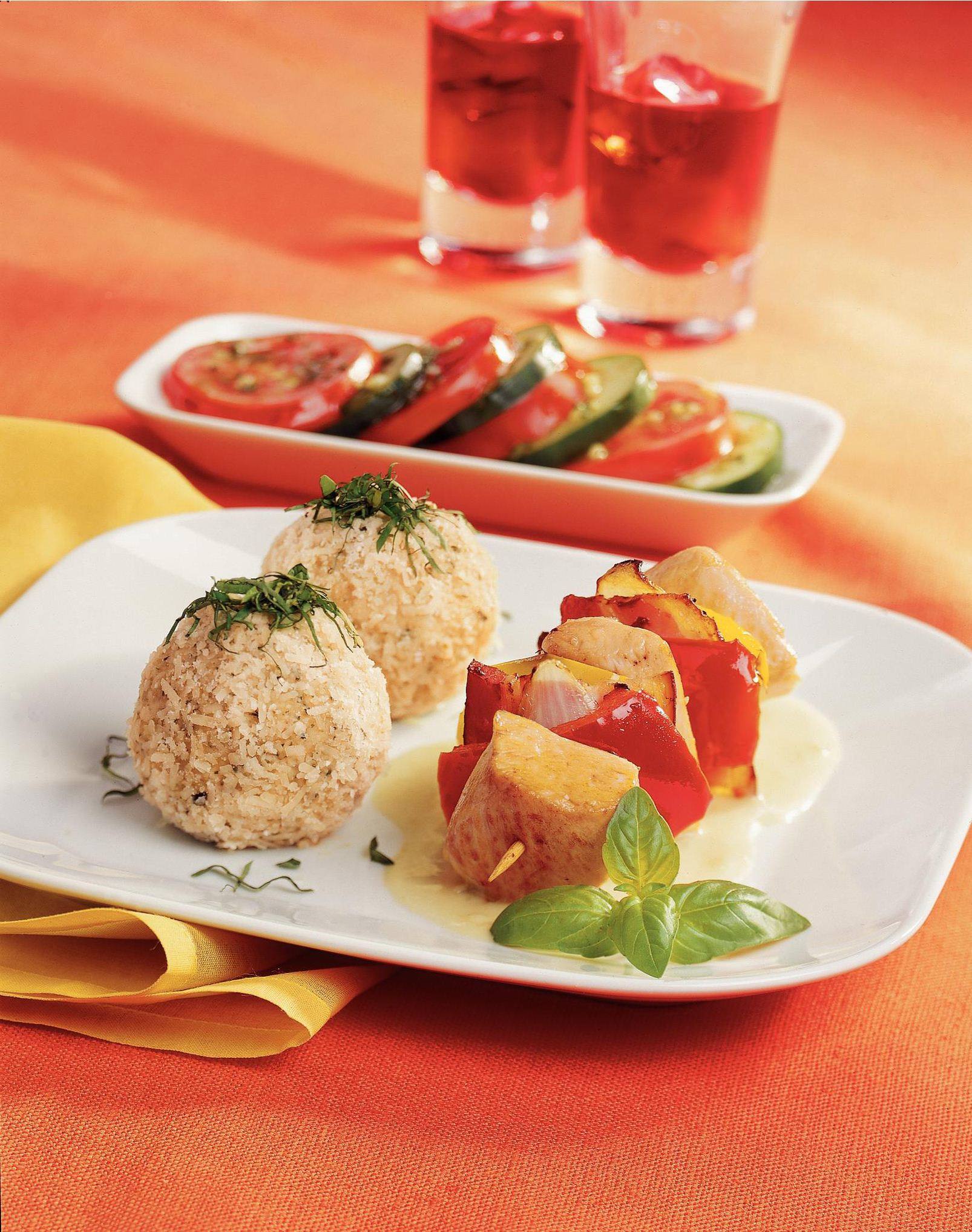 Knorr - Hühnerfiletspieß mit Parmesanknödel