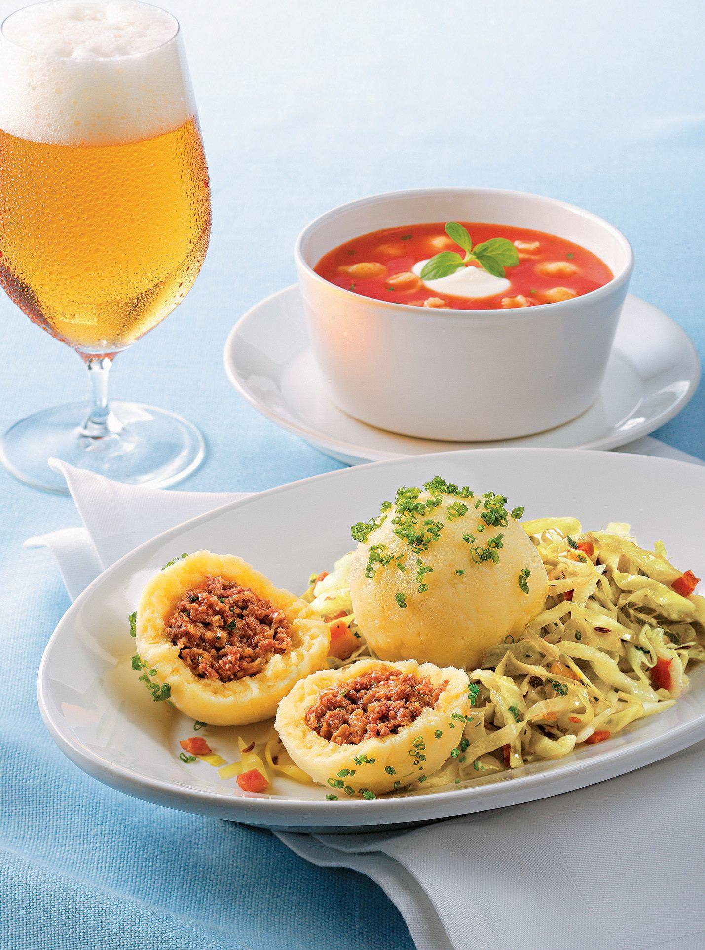 Knorr - Steirische Haschee-Knödel mit Schwammerln