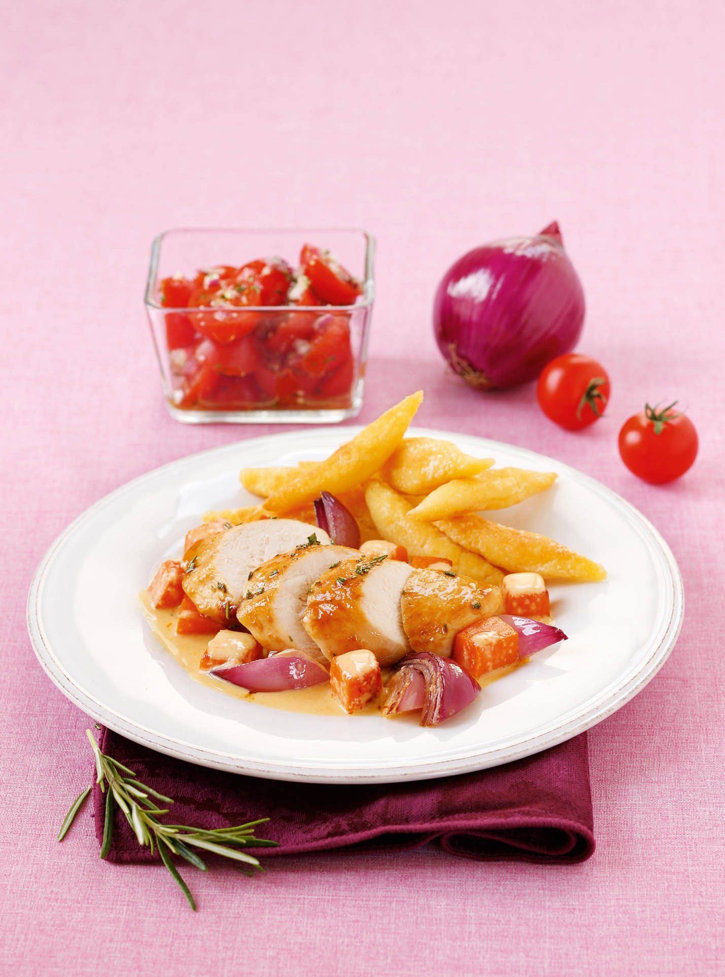 Knorr - Hühnerbrust auf cremigem Kürbis
