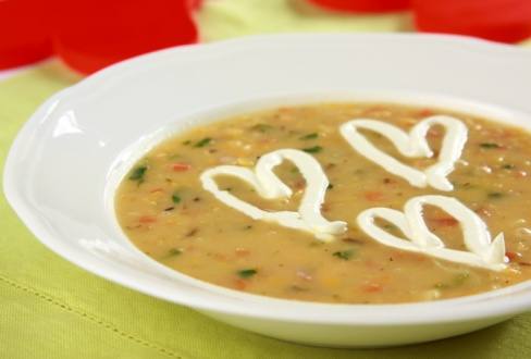 Knorr - Rote Linsensuppe mit Lachs