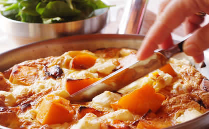 Knorr - Kürbis-Schafkäse-Frittata