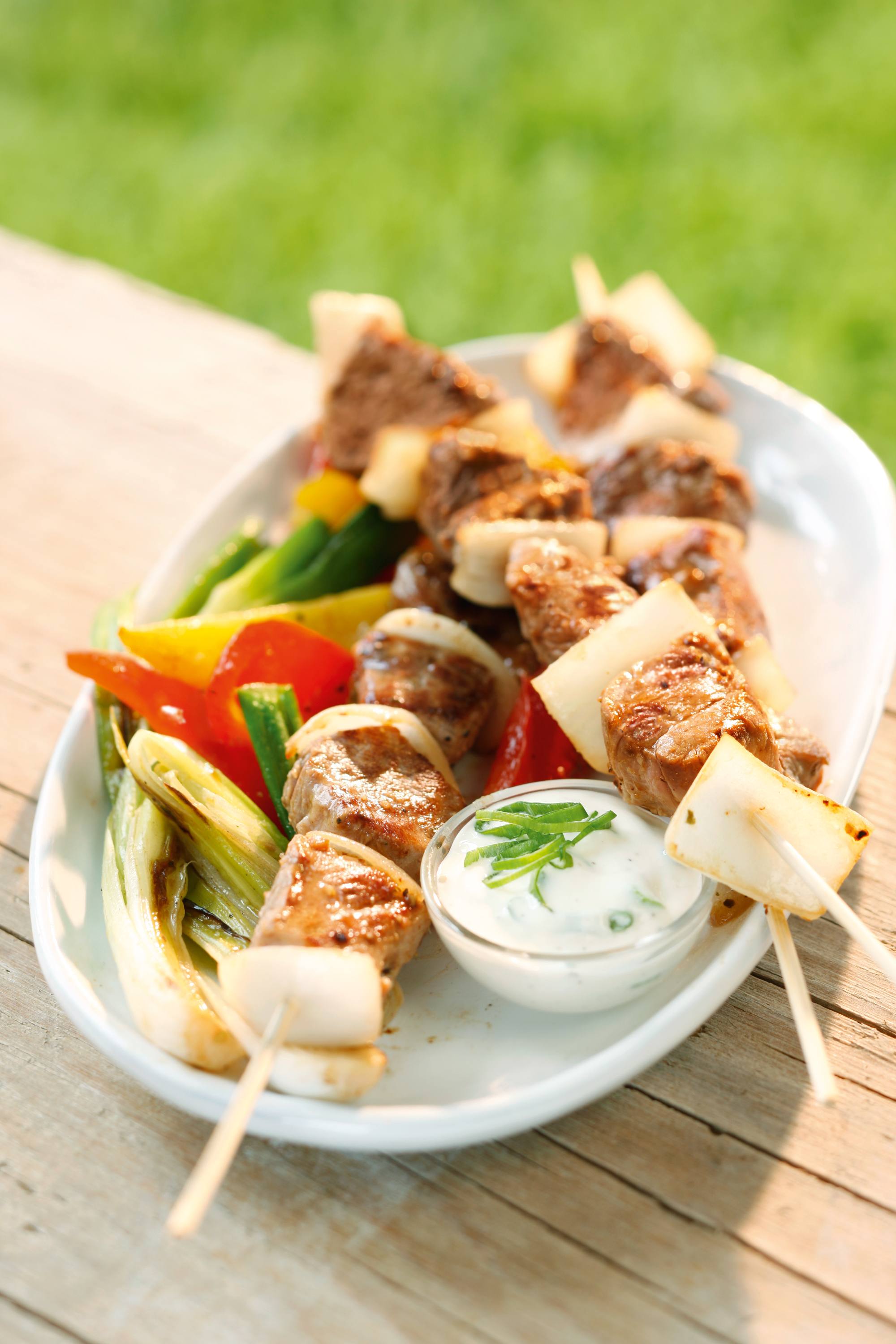 Knorr - Schweinsfilet-Spießchen mit Gartengemüse