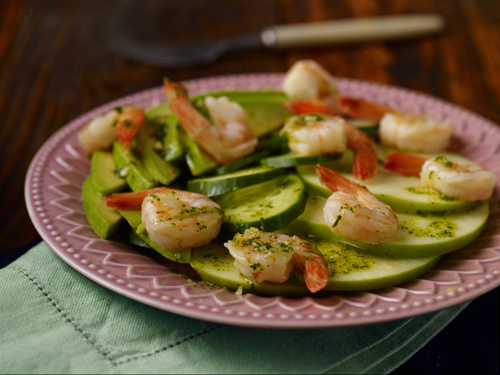 Knorr - Herbstsalat mit Avocado und Garnelen