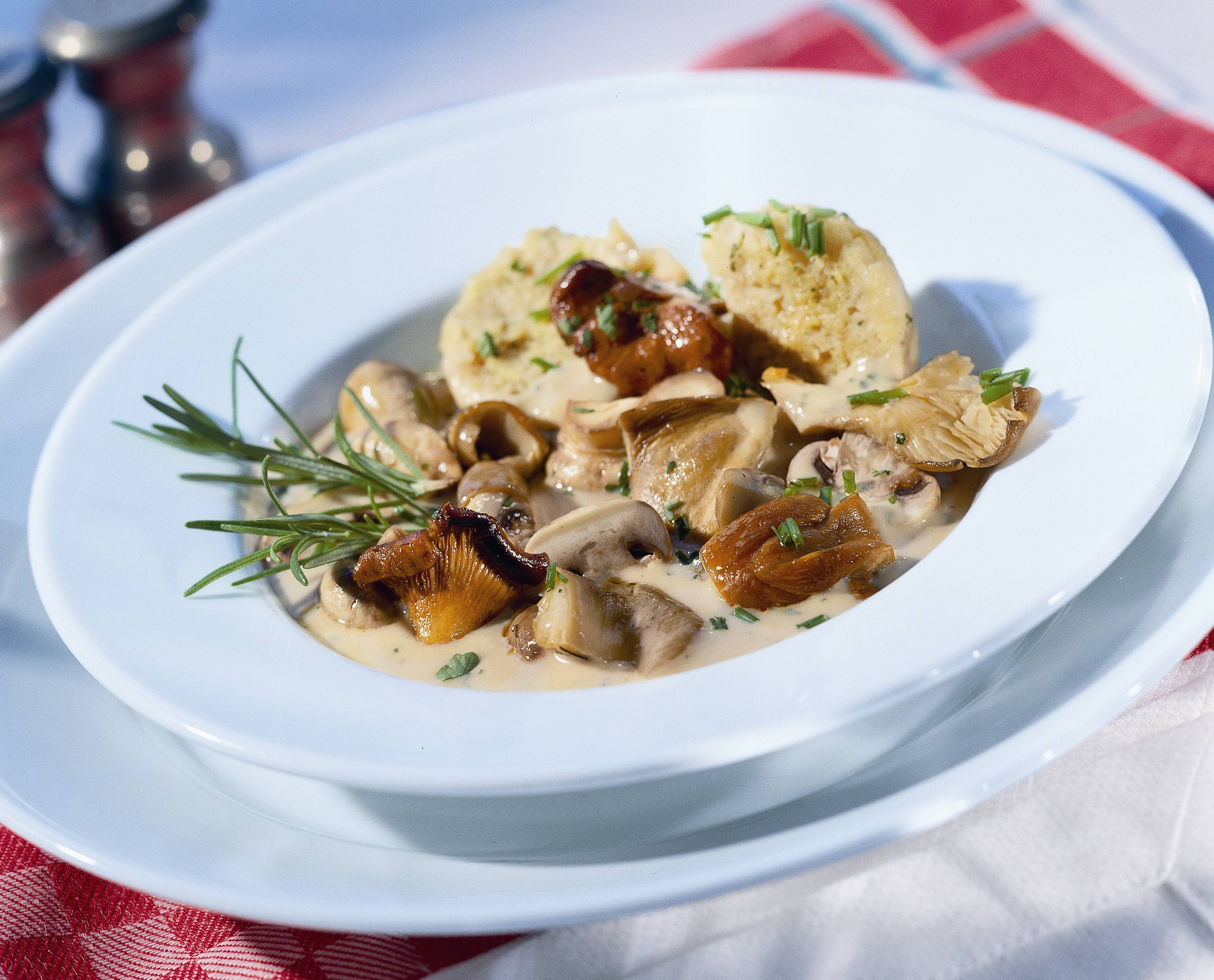 Knorr - Schwammerlragout mit Jungzwiebeln
