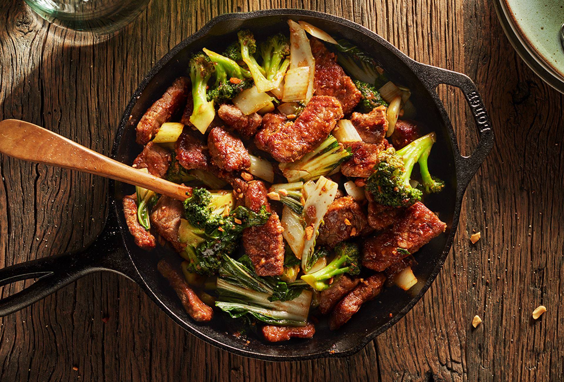 Knorr - One Pot Gebratenes Rindfleisch mit grünem Gemüse