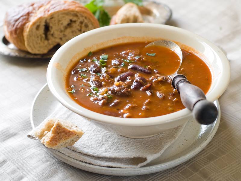 Tasty Beef Stew with Sugar Beans