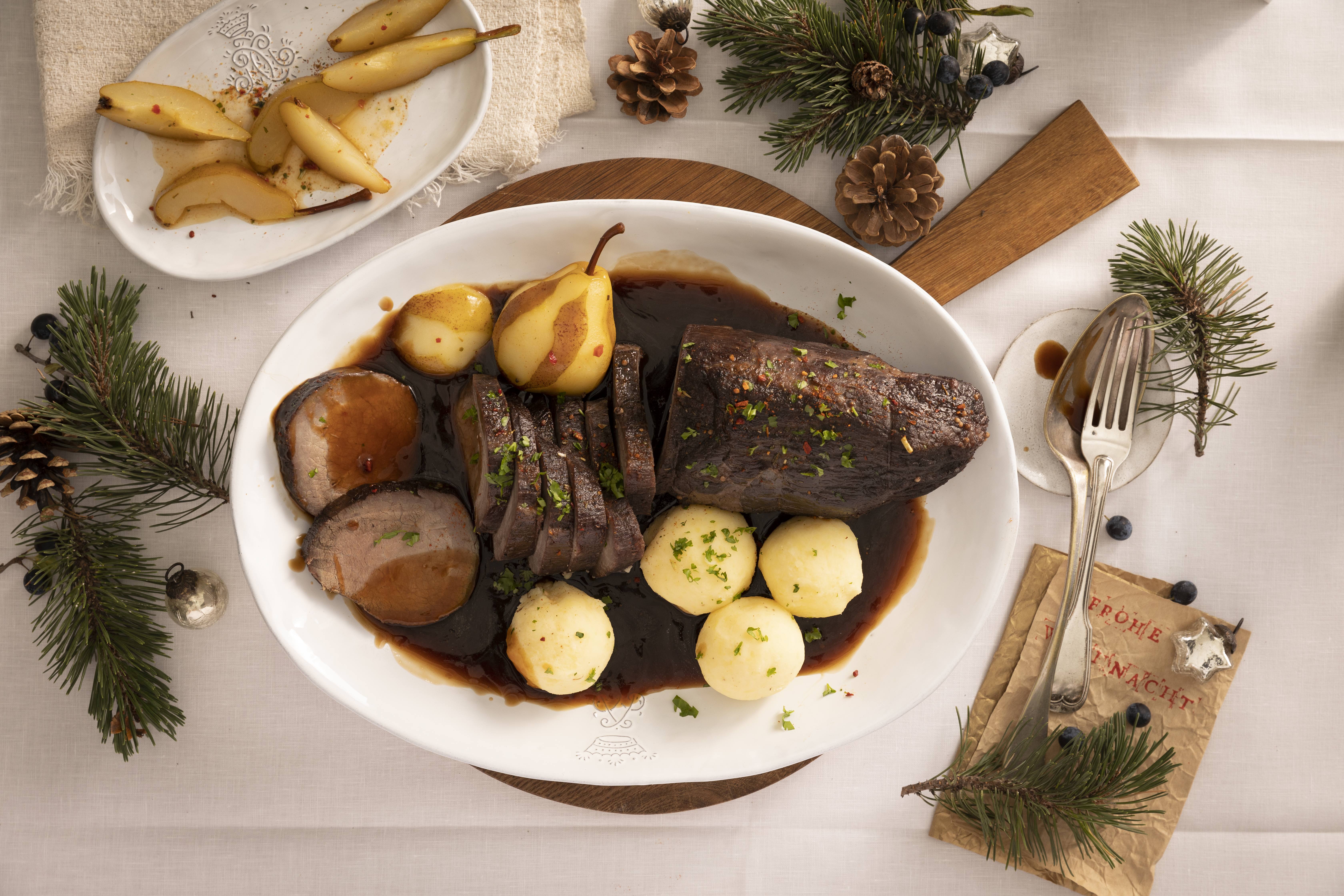 Knorr - Sauerbraten mit Würz-Birne