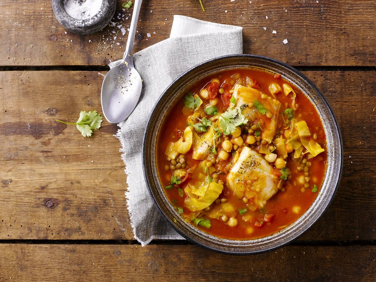 One pot curried cod