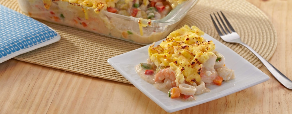 Scrambulicious Seafood Casserole 60 mins  recipe