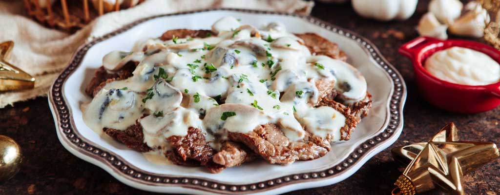 Creamy Beef Stroganoff