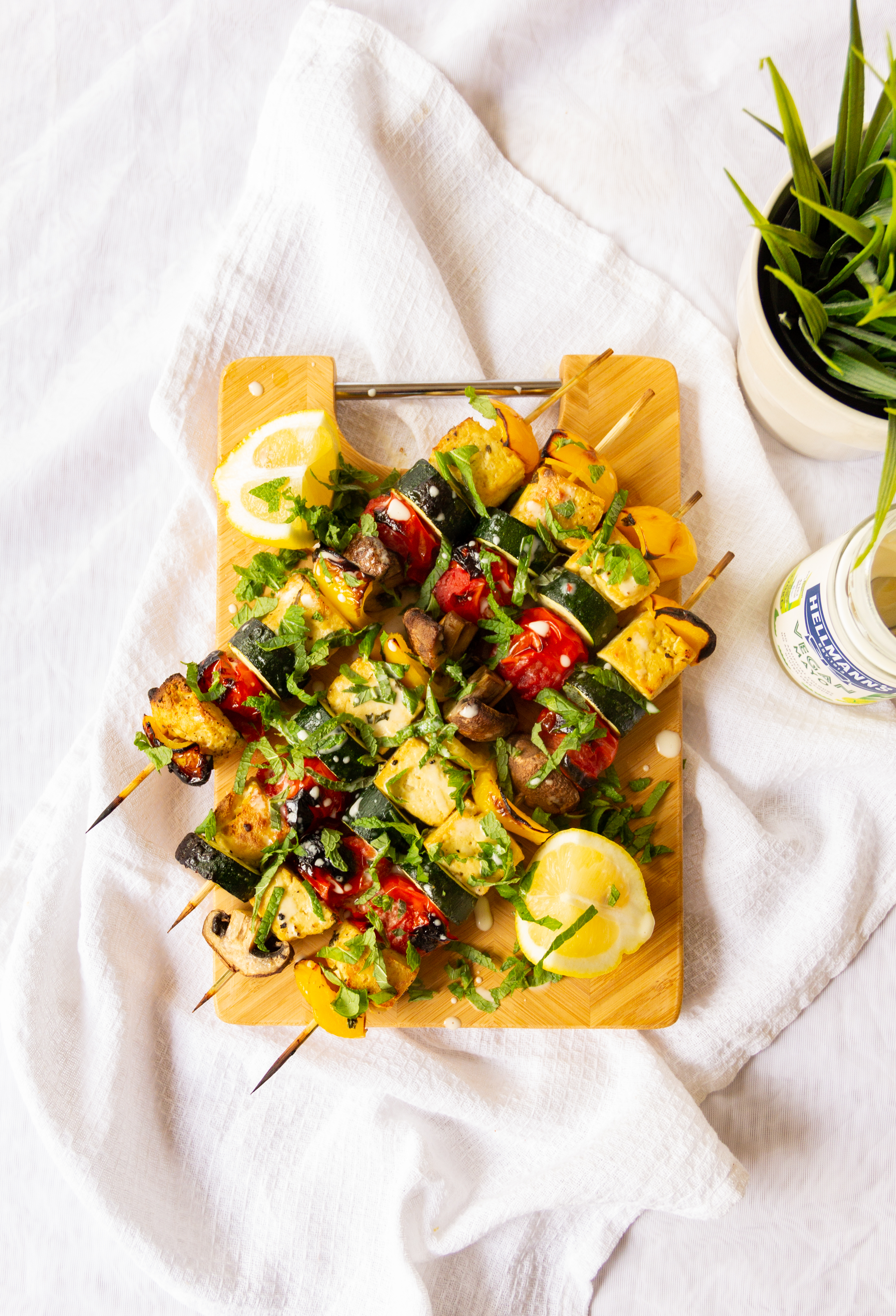 Halloumi and Vegetable Skewers Recipe