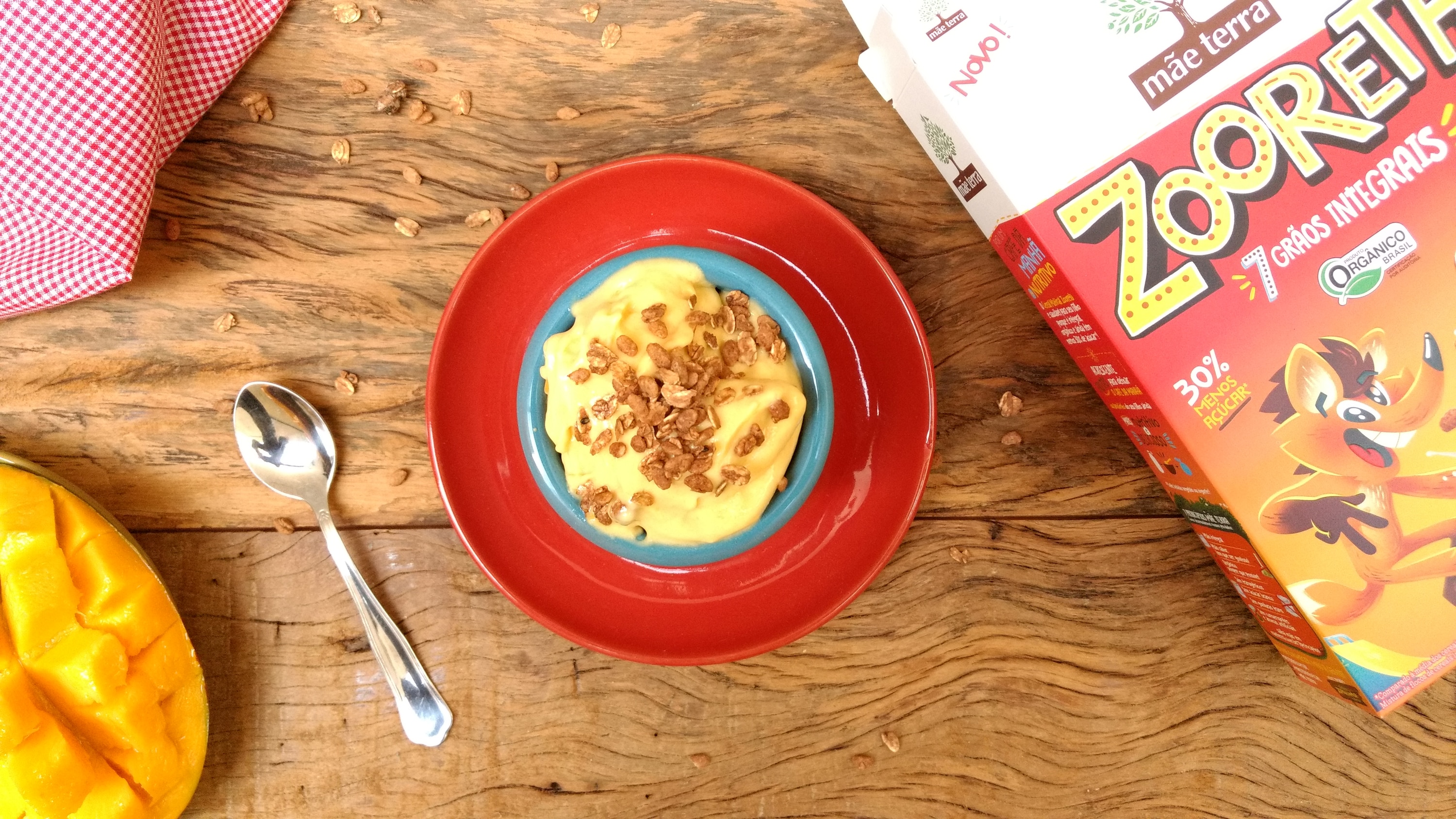 Creminho de Manga com Granola Infantil Zooreta
