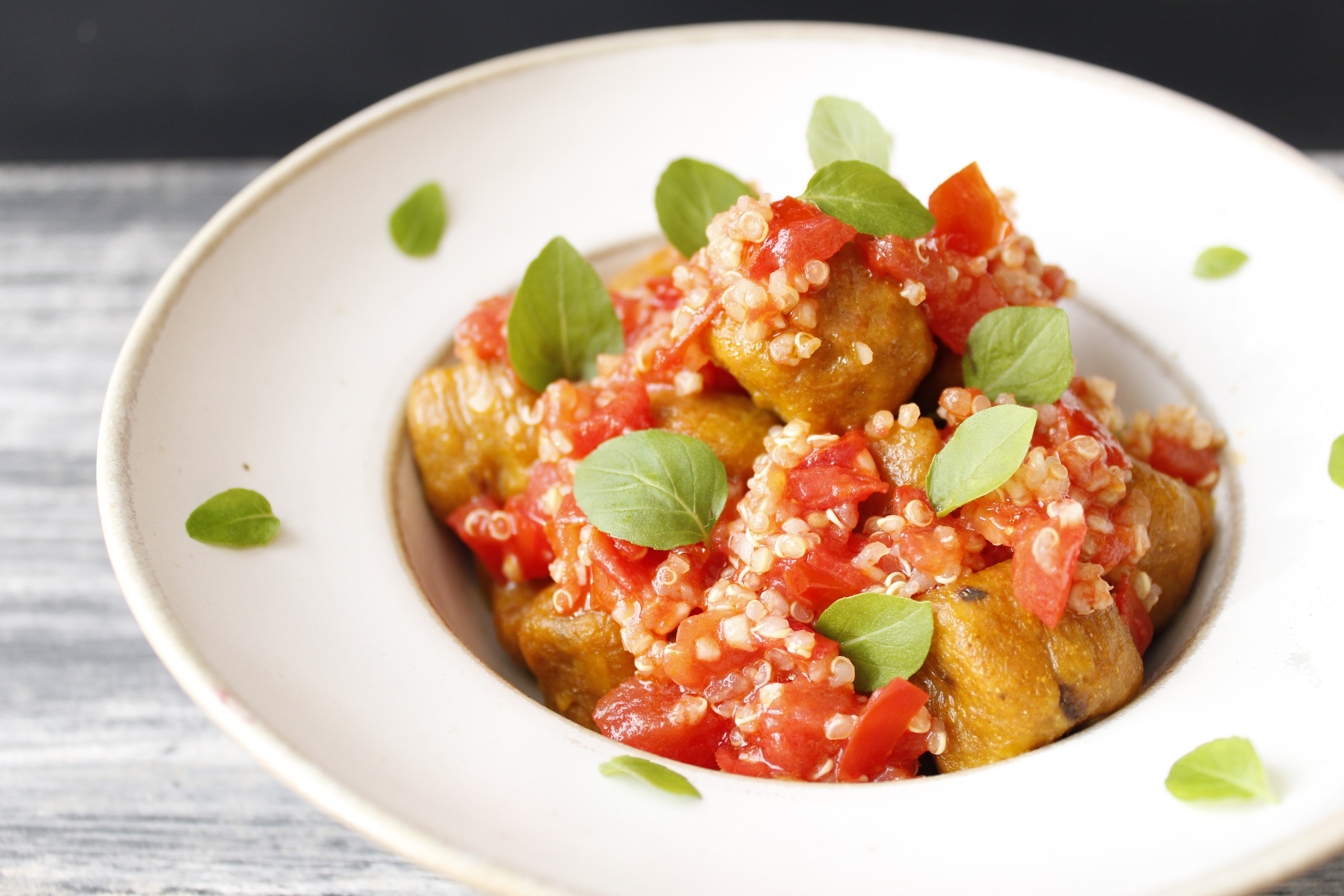 Nhoque de Abóbora com Molho de Quinoa 70 Minutes  recipe