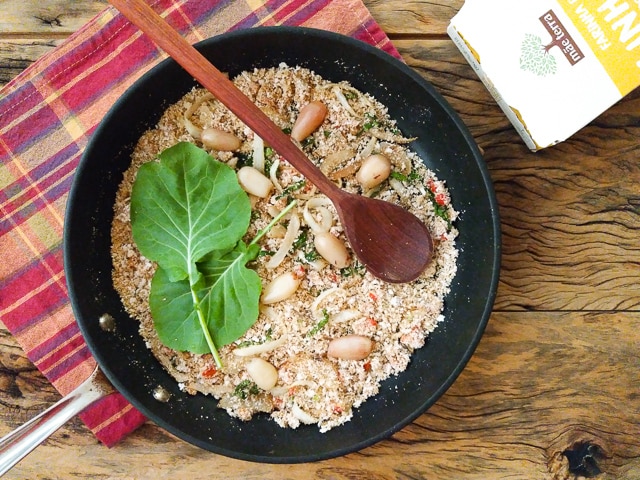 Farofa de Pinhão com Linhaça Dourada 30 Minutes  recipe