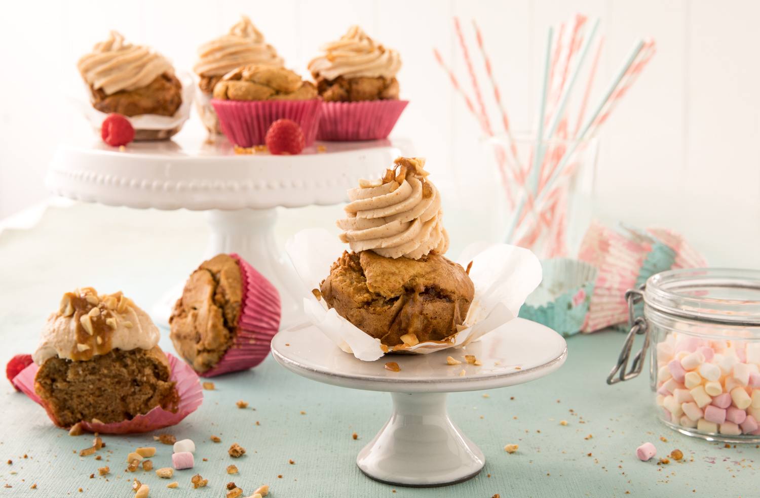 Knorr - Erdnussbutter Cupcakes mit Kandis