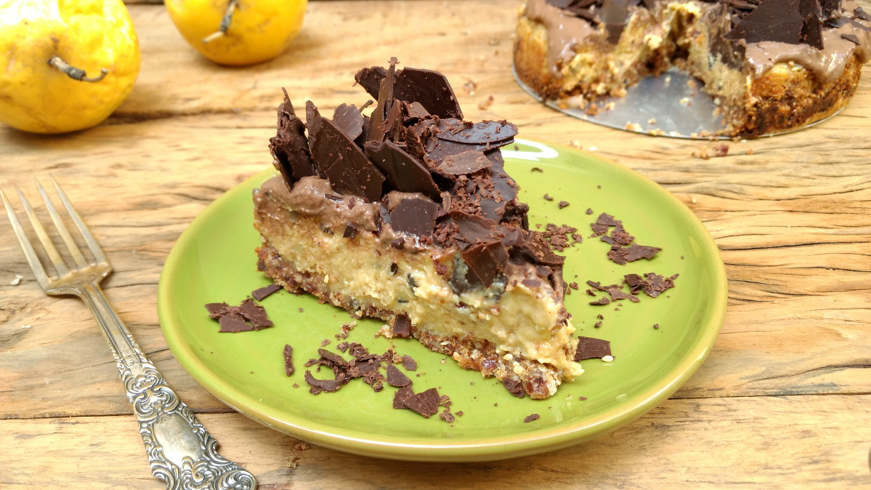 Torta Cremosa de Maracujá com Chocolate