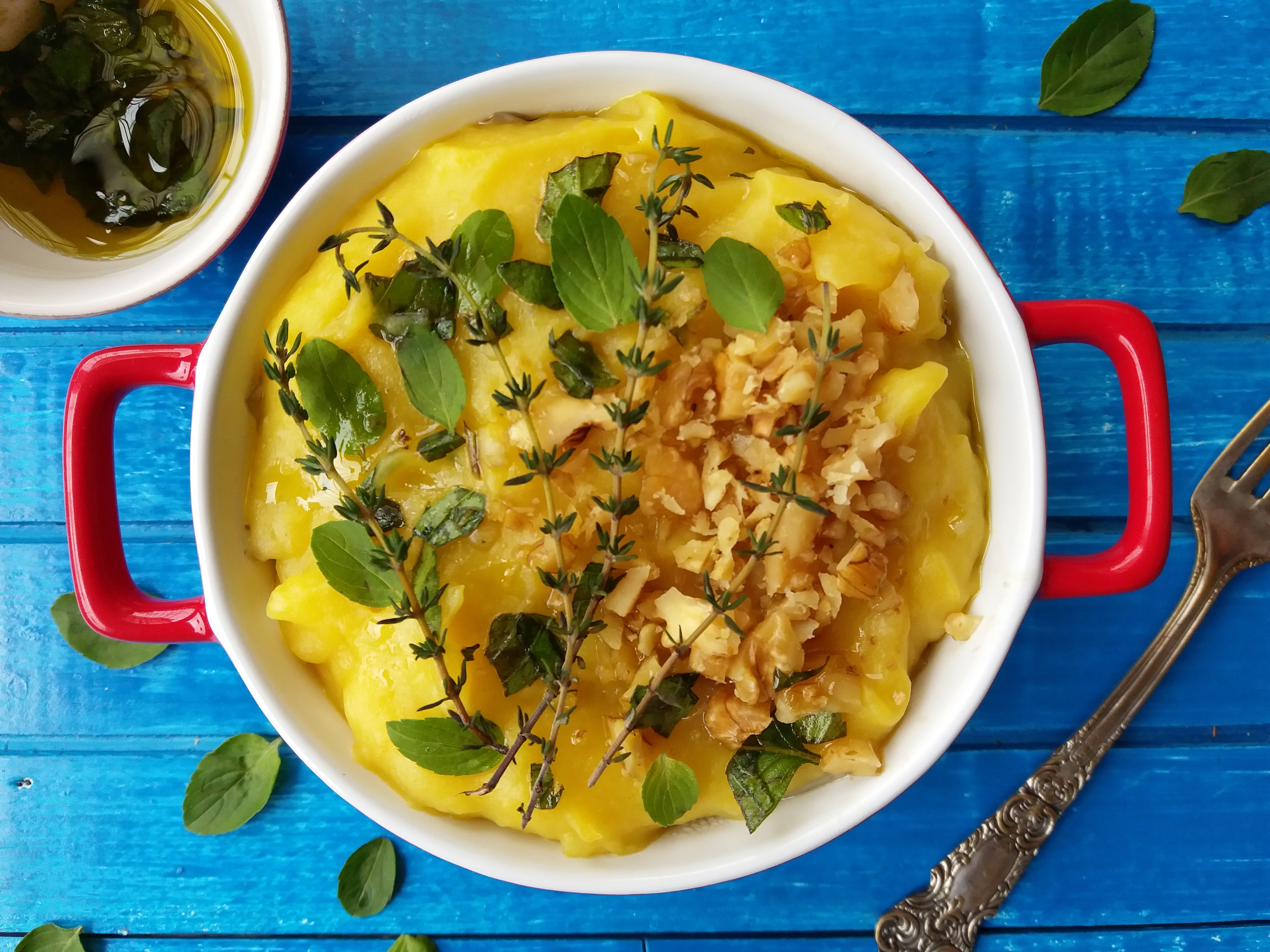 Escondidinho de Mandioquinha com Shimeji e Quinoa