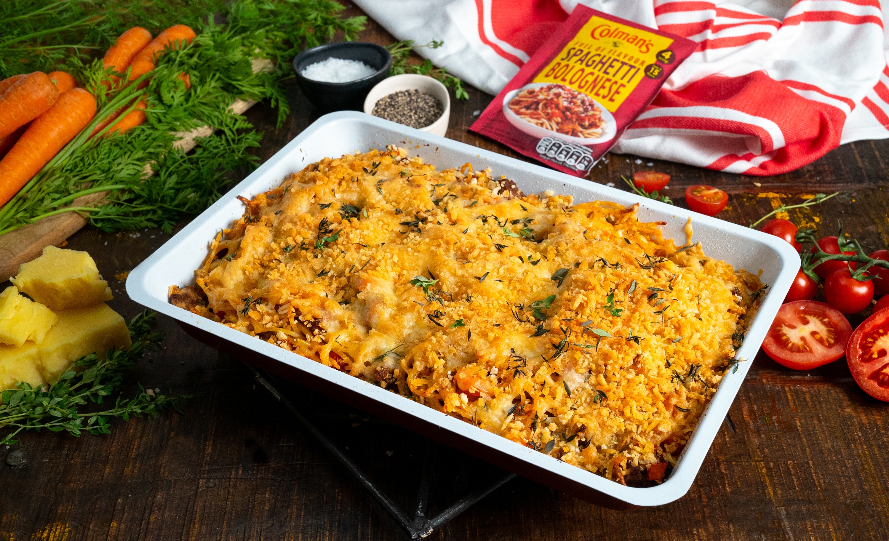 SPAGHETTI BOLOGNESE BAKE