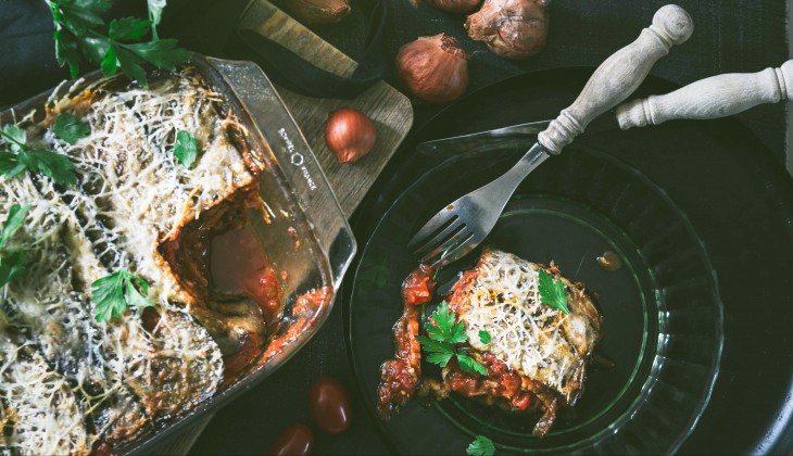 Oven baked aubergine recipe with Meat Balls