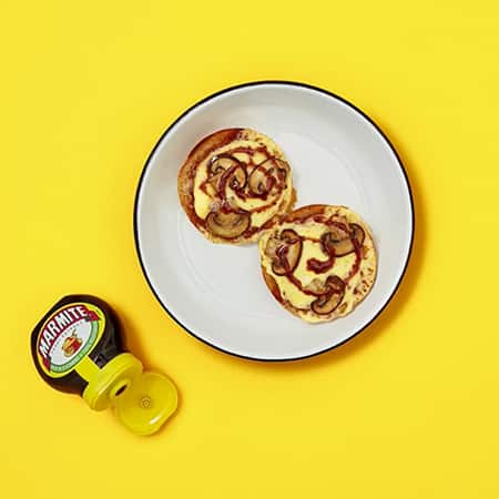 MARMITE MUFFIN PIZZAS 15 Minutes  recipe