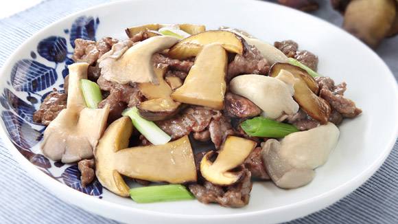 鴛鴦菇炒牛肉