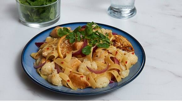 Lemon Chicken & Cauliflower Pasta