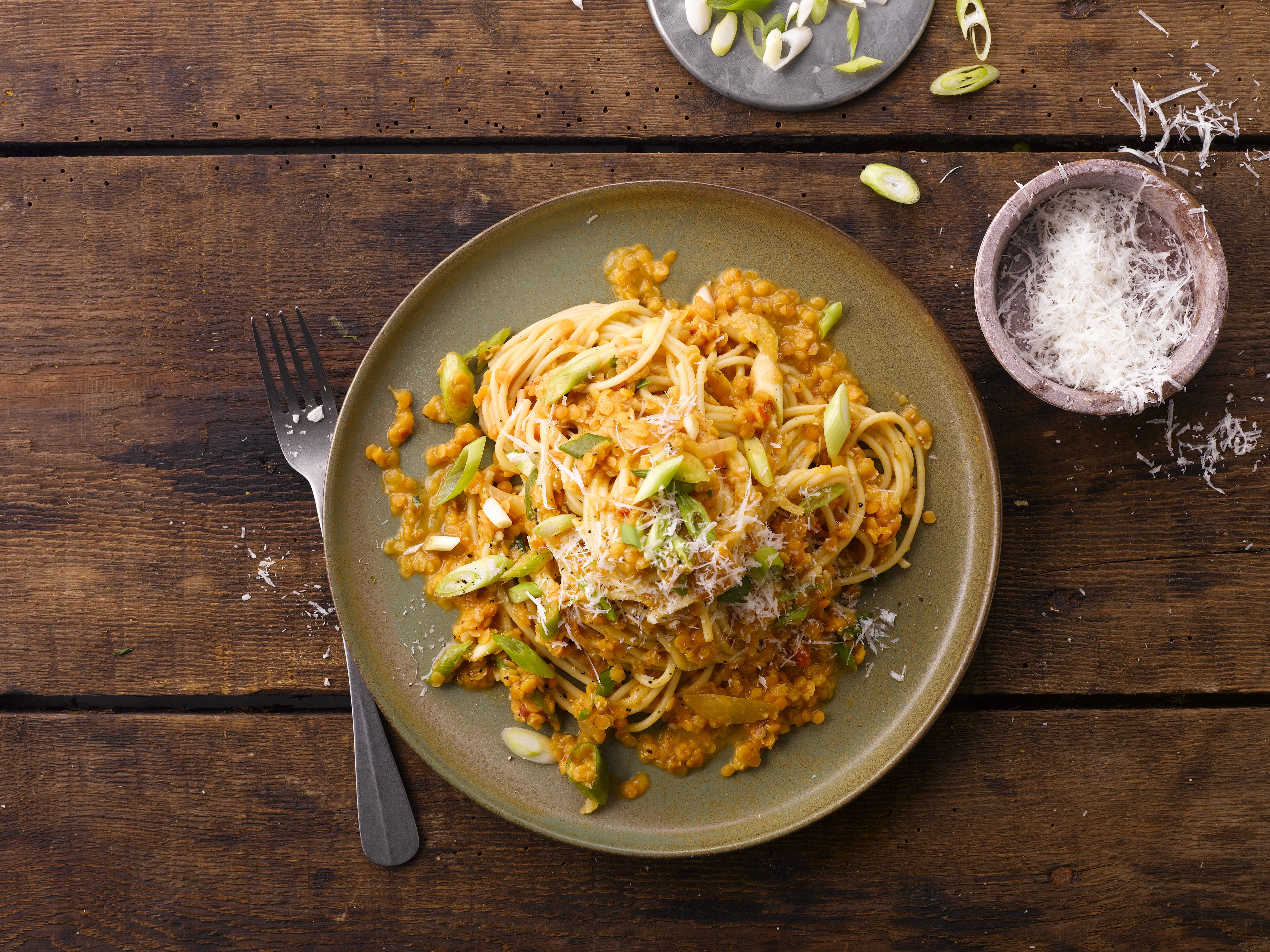 Spaghetti med linser