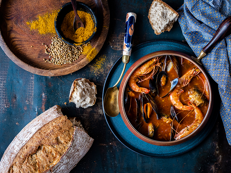 Seafood Curry Pot