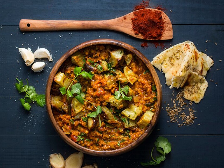 Spicy Lentil and Sweet Potato Dhal