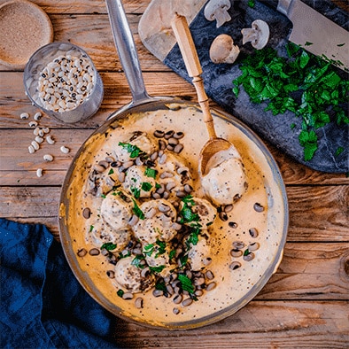 Mushroom & Cowpea Meatballs