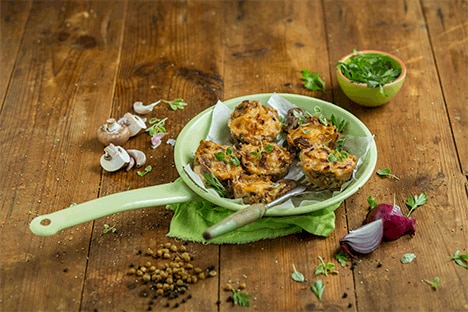 Mushroom and Lentil Lasagne Cups