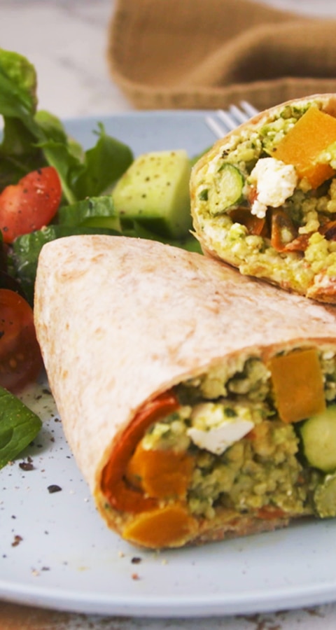 PESTO & FETA ROAST VEG WRAP