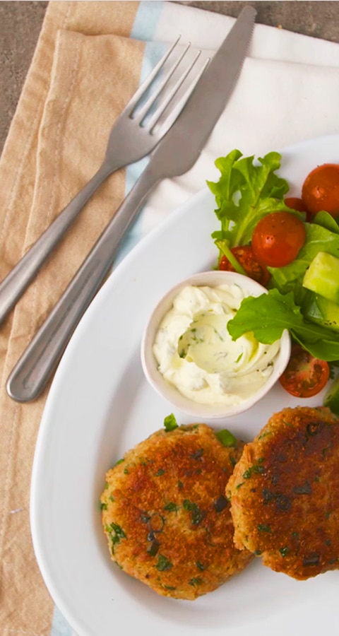 Tuna quinoa fish cakes