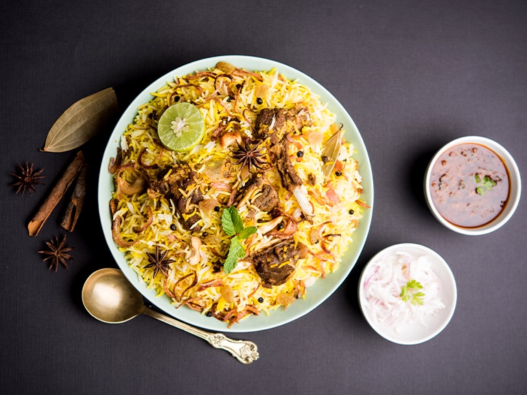 Spicy Mutton Breyani
