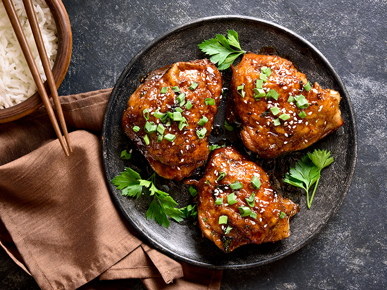Baked Chicken Thighs with Herbs and Feta